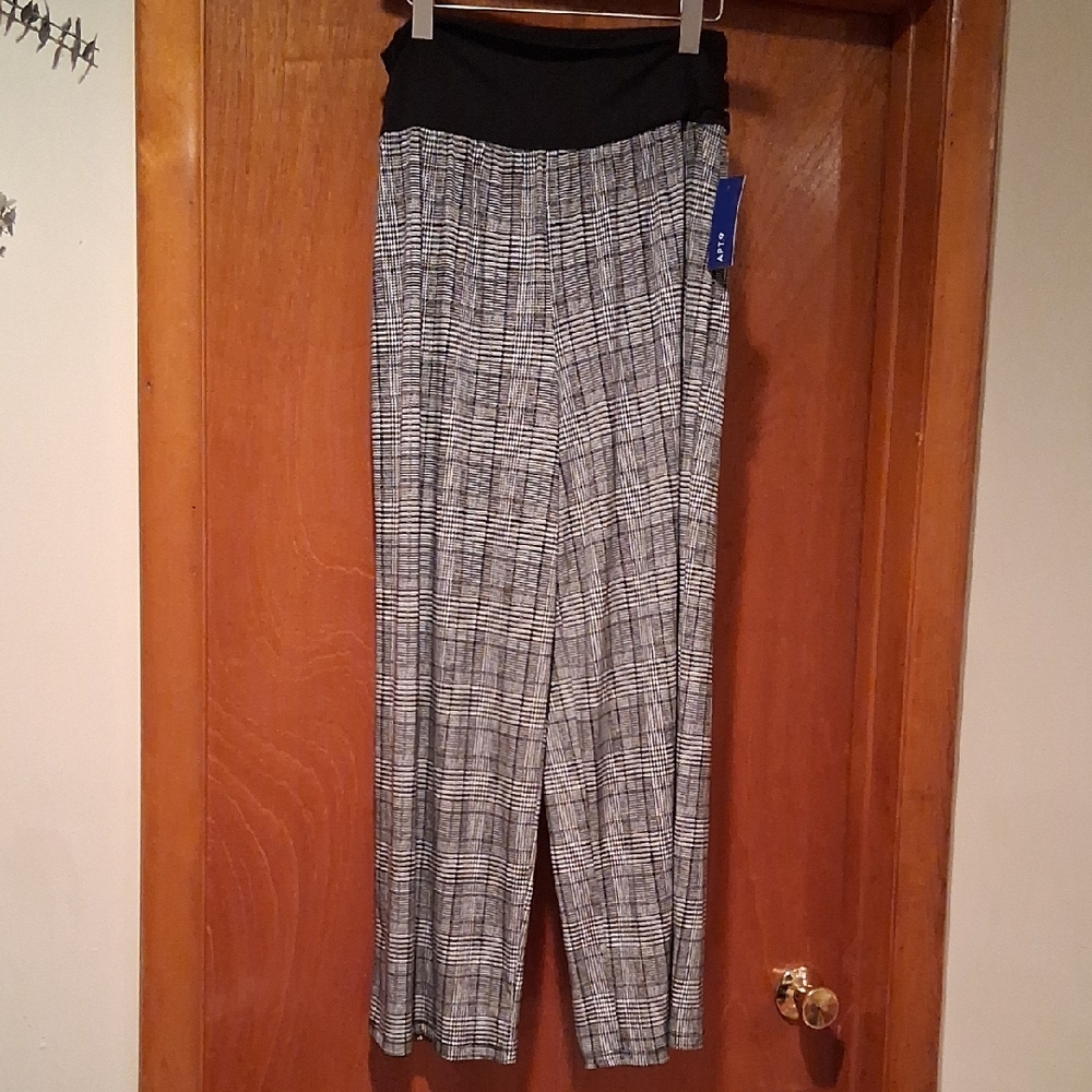 Apt. 9 Houndstooth Wide Leg Pants - XL #236